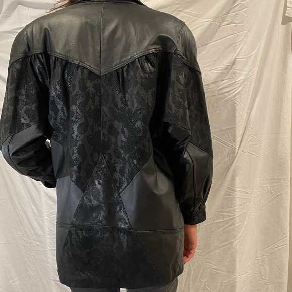 š¤Beautiful genuine leather snake skin jacketš¤ - Picture 2 of 4